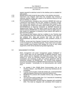 PAC PROJECT
INSTRUMENTATION SPECIFICATION
SECTION-IV
Page 8 of 11
signals required for electrical control to the interface po