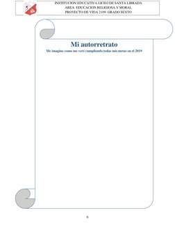 Proyecto de Vida para Sexto Grado | PDF