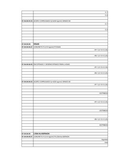 C-1
C-2
01.04.04.03.03 ACERO CORRUGADO fy=4200 kg/cm2 GRADO 60
C-1
C-2
01.04.04.04
VIGAS
01.04.04.04.01 CONCRETO f'c=210 kg/c