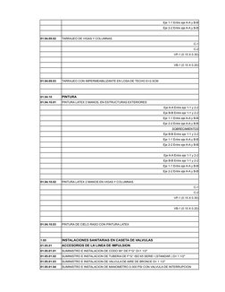 Eje 1-1 Entre eje A-A y B-B
Eje 2-2 Entre eje A-A y B-B
01.04.09.02
TARRAJEO DE VIGAS Y COLUMNAS
C-1
C-2
VP-1 (0.15 X 0.30)
V