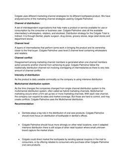 Colgate Distribution Network Colgate-Palmolive Distribution Strategies | PDF | Business