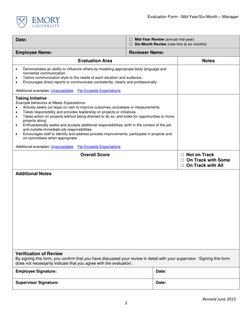Six-Month Employee Evaluation Form | PDF | Competence (Human Resources ...