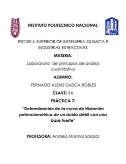 INSTITUTO POLITECNICO NACIONAL 
 
ESCUELA SUPERIOR DE INGENIERIA QUIMICA E 
INDUSTRIAS EXTRACTIVAS 
MATERIA:  
Laboratorio