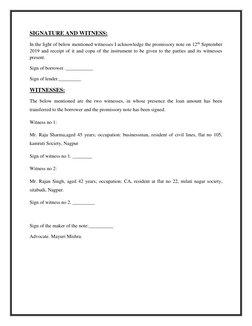 Draft Promissory Note Agreement | PDF