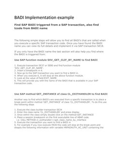 BADI Implementation Guide in SAP ABAP | PDF | Business | Finance ...