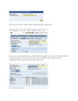 BADI Implementation Guide in SAP ABAP | PDF | Business | Finance ...