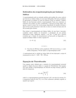 W . C O L L I S C H O N N  –  I P H - U F R G S  
 
80 
Estimativa da evapotranspiração por balanço 
hídrico 
A evapotranspir