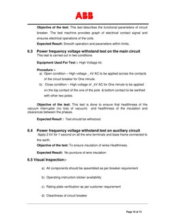 MV Switchgear Factory Acceptance Testing | PDF