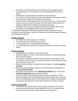  
the process of communicating private information to other people becomes 
private disclosures. It is the process of commun