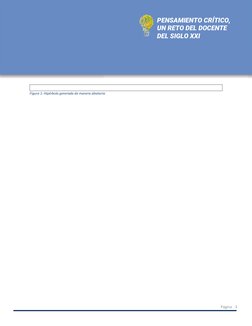 PENSAMIENTO CRÍTICO, 
UN RETO DEL DOCENTE 
DEL SIGLO XXI 
 
3 
Página 
 
Figura 1: Hipérbola generada de manera aleatoria