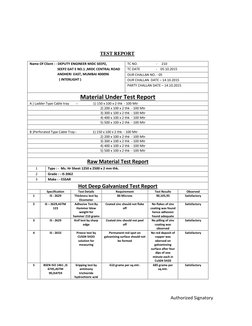Galvanization Report Hot Dip Galvanizing Test Report | PDF | Galvanization | Industrial ...
