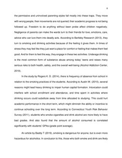 8 
 
the permissive and uninvolved parenting styles fall mostly into these traps. They move 
with wrong people, their movemen