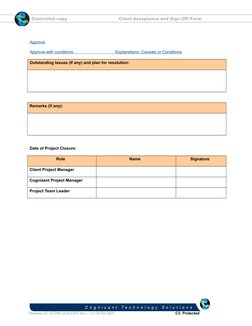 Client Acceptance and Sign-Off Form | PDF