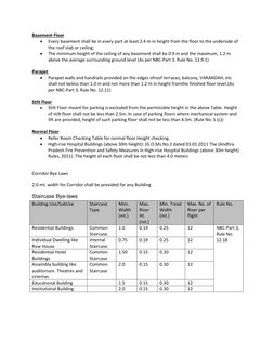 NBC Building Regulations Overview | PDF | Stairs | Buildings And Structures