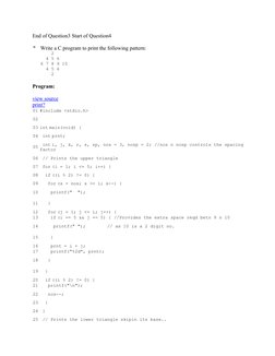 C Program for Number Patterns | PDF | Areas Of Computer Science ...