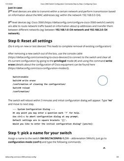 Cisco 2960 Switch Configuration Commands Step by Step - Configuring ...
