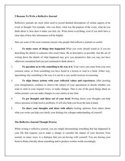 Reflective Journal | PDF | Thought | Reason