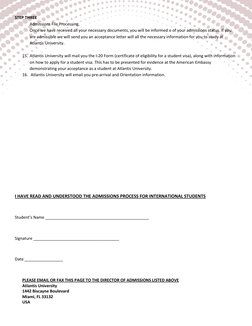 Atlantis University International Admissions Guide | PDF