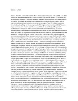 CIENCIA Y MAGIA
Diego A. Rosselli C. y Fernando Guzmán M. E n : Innouacióny Ciencia, Vol. Y No.3, 1996, p.14-16 La 
historia