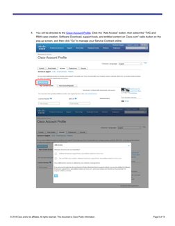 © 2018 Cisco and/or its affiliates. All rights reserved. This document is Cisco Public Information. 
Page 5 of 19 
4. 
Yo