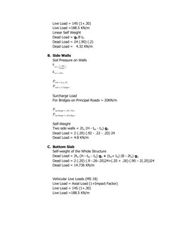 RCBC Box Culvert Design and Analysis | PDF | Structural Load | Concrete
