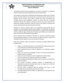 SERVICIO NACIONAL DE APRENDIZAJE SENA 
Procedimiento de Desarrollo Curricular
GUÍA DE APRENDIZAJE 
se presentarán dentro de e