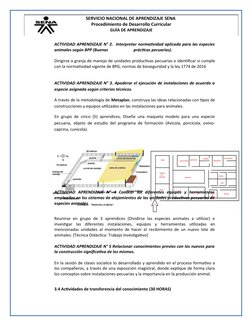 SERVICIO NACIONAL DE APRENDIZAJE SENA 
Procedimiento de Desarrollo Curricular
GUÍA DE APRENDIZAJE 
ACTIVIDAD APRENDIZAJE N° 2