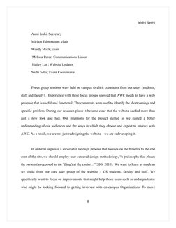 Nidhi Sethi
Asmi Joshi; Secretary
Michon Edmondson; chair
Wendy Mock; chair
 Melissa Perez: Communications Liason
 Hailey Lin