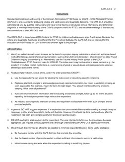 Caps Ca 5 PDF | PDF | Psychological Trauma | Posttraumatic Stress Disorder