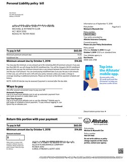 Personal Liability policy bill 
DDDADADDTDDATAFTAFDTDDFFDADDTTAFDADFFTDTAATATTAADTADTTDAFFDADAFFD
MICHAEL & WYNNETH CLOR
HC 1
