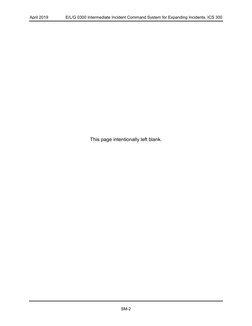 April 2019 
E/L/G 0300 Intermediate Incident Command System for Expanding Incidents, ICS 300 
 
 
SM-2 
 
This page intention