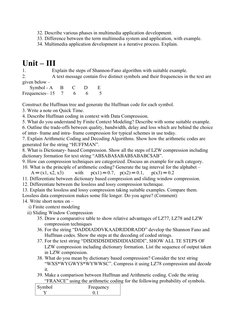 32. Describe various phases in multimedia application development.
33. Difference between the term multimedia system and appl