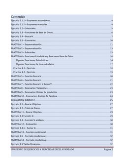 Contenido
Ejercicio 2.1.1 – Esquemas automáticos.............................................................................