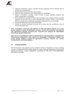 Electrical Operation & Maintenance Manual | PDF | Insulator ...
