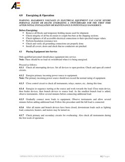 Electrical Operation & Maintenance Manual | PDF | Insulator ...