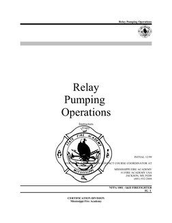 Firefighting Open Water Relay Water Relay Pumping Operations Guide | PDF | Fire Engine | Pump