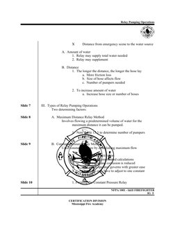 Firefighting Open Water Relay Water Relay Pumping Operations Guide | PDF | Fire Engine | Pump