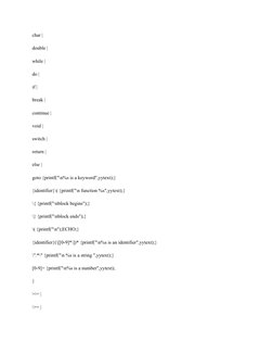 Lexical Analyzer Implementation in C | PDF | Formalism (Deductive ...