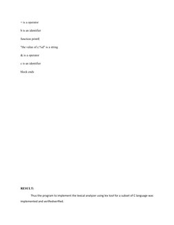 Lexical Analyzer Implementation in C | PDF | Formalism (Deductive ...