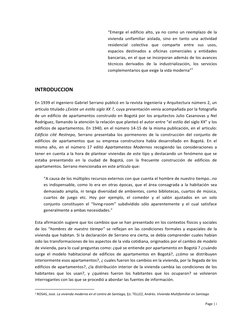 Page	  |	  i	  	  
	  	  
“Emerge	  el	  edificio	  alto,	  ya	  no	  como	  un	  reemplazo	  de	  la	  
viv