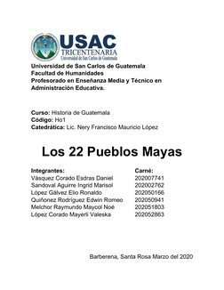 Universidad de San Carlos de Guatemala 
Facultad de Humanidades 
Profesorado en Enseñanza Media y Técnico en 
Administración