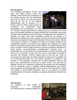 Etnia Q'anjob"al
Los  municipios  huehuetecos  de  San  Juan
Ixcoy,  San  Pedro  Soloma,  Santa  Cruz
Barrillas y Santa Eulal