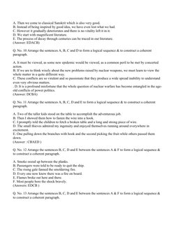 Jumbled Sentences Rearrangement Guide | PDF | Sentence (Linguistics ...