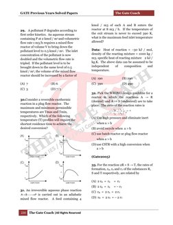 GATE Previous Years Solved Papers 
The Gate Coach  
 
 
220 
The Gate Coach |All Rights Reserved 
 
 
29.  A pollutant P degr