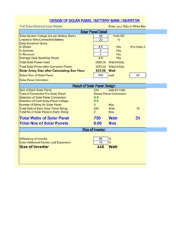 Solar Panel and Battery Bank Design Guide | PDF | Solar Panel ...