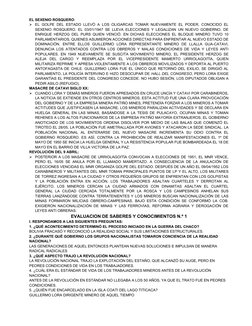 EL SEXENIO ROSQUERO:
EL GOLPE DEL  ESTADO LLEVÓ A LOS OLIGARCAS TOMAR NUEVAMENTE EL PODER, CONOCIDO EL
SEXENIO ROSQUERO. EL