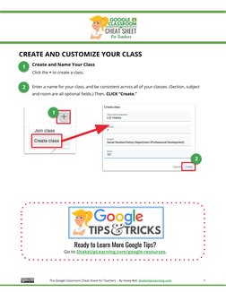Google Classroom Cheat Sheet for Teachers | PDF | Software | Computing