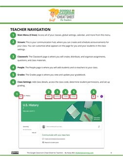 Google Classroom Cheat Sheet for Teachers | PDF | Software | Computing