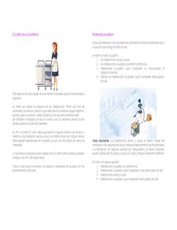 EL CARRITO DE LAS CAMARISTAS: 
 
 
 
 
 
 
 
 
 
 
 
 
 
Para aprovechar este equipo de una manera más adecuada, se recomiend