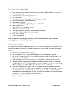 Pilates Matwork Teacher Training Course                                                                               Josie M